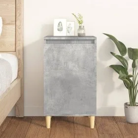 Bedside table made of gray concrete plywood 40x35x70 cm by vidaXL, Nightstands - Ref: Foro24-819636, Price: 42,35 €, Discount: %