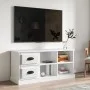 TV stand made of glossy white plywood 102x35.5x47.5cm by vidaXL, TV Furniture - Ref: Foro24-816178, Price: 70,24 €, Discount: %