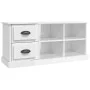 TV stand made of glossy white plywood 102x35.5x47.5cm by vidaXL, TV Furniture - Ref: Foro24-816178, Price: 70,24 €, Discount: %