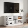 TV stand made of glossy white plywood 102x35.5x47.5cm by vidaXL, TV Furniture - Ref: Foro24-816178, Price: 70,24 €, Discount: %
