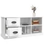 TV stand made of glossy white plywood 102x35.5x47.5cm by vidaXL, TV Furniture - Ref: Foro24-816178, Price: 70,24 €, Discount: %