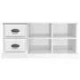 TV stand made of glossy white plywood 102x35.5x47.5cm by vidaXL, TV Furniture - Ref: Foro24-816178, Price: 70,24 €, Discount: %