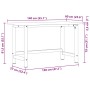 Banco de trabajo madera maciza de roble 140x60x81,5 cm