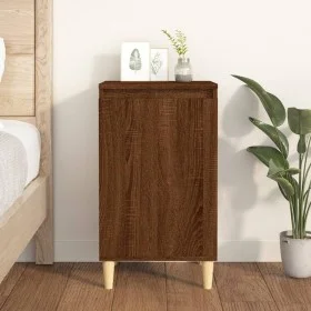 Brown oak plywood bedside table 40x35x70 cm by vidaXL, Nightstands - Ref: Foro24-819642, Price: 43,64 €, Discount: %