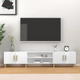 Hochglanzweißer TV-Schrank aus Sperrholz, 180 x 31,5 x 40 cm von vidaXL, TV-Möbel - Ref: Foro24-816258, Preis: 107,76 €, Raba...