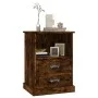 Nachttisch aus geräucherter Eiche, 43 x 36 x 60 cm von vidaXL, Nachttische - Ref: Foro24-816338, Preis: 64,57 €, Rabatt: %