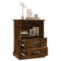 Nachttisch aus geräucherter Eiche, 43 x 36 x 60 cm von vidaXL, Nachttische - Ref: Foro24-816338, Preis: 65,59 €, Rabatt: %