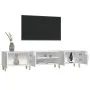 Mueble de TV madera contrachapada blanco brillo 180x31,5x40 cm de vidaXL, Muebles TV - Ref: Foro24-816258, Precio: 107,76 €, ...