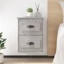 Wall-mounted bedside table set of 2 in concrete gray, 41.5x36x53 cm by vidaXL, Nightstands - Ref: Foro24-816401, Price: 77,86...