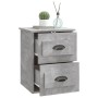 Wand-Nachttisch 2 Stk. Beton grau 41,5x36x53 cm von vidaXL, Nachttische - Ref: Foro24-816401, Preis: 78,73 €, Rabatt: %