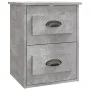 Wall-mounted bedside table set of 2 in concrete gray, 41.5x36x53 cm by vidaXL, Nightstands - Ref: Foro24-816401, Price: 77,86...
