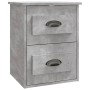 Wand-Nachttisch 2 Stk. Beton grau 41,5x36x53 cm von vidaXL, Nachttische - Ref: Foro24-816401, Preis: 78,73 €, Rabatt: %