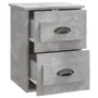 Wall-mounted bedside table set of 2 in concrete gray, 41.5x36x53 cm by vidaXL, Nightstands - Ref: Foro24-816401, Price: 77,86...