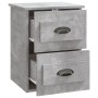 Wand-Nachttisch 2 Stk. Beton grau 41,5x36x53 cm von vidaXL, Nachttische - Ref: Foro24-816401, Preis: 78,73 €, Rabatt: %