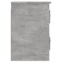 Mesita de noche de pared 2 uds gris hormigón 41,5x36x53 cm de vidaXL, Mesitas de noche - Ref: Foro24-816401, Precio: 78,65 €