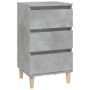 Nachttisch aus grauem Betonsperrholz 40x35x70 cm von vidaXL, Nachttische - Ref: Foro24-819664, Preis: 61,00 €, Rabatt: %