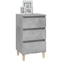 Nachttisch aus grauem Betonsperrholz 40x35x70 cm von vidaXL, Nachttische - Ref: Foro24-819664, Preis: 61,00 €, Rabatt: %