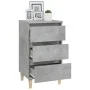 Mesita de noche madera contrachapada gris hormigón 40x35x70 cm de vidaXL, Mesitas de noche - Ref: Foro24-819664, Precio: 60,2...