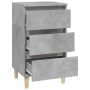 Mesita de noche madera contrachapada gris hormigón 40x35x70 cm de vidaXL, Mesitas de noche - Ref: Foro24-819664, Precio: 62,80 €