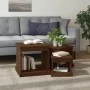 3 brown oak engineered wood coffee tables by vidaXL, Coffee table - Ref: Foro24-816495, Price: 66,99 €, Discount: %