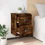 Wall bedside table 2 pcs smoked oak color 41.5x36x53cm by vidaXL, Nightstands - Ref: Foro24-816403, Price: 62,10 €, Discount: %