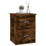 Wall bedside table 2 pcs smoked oak color 41.5x36x53cm by vidaXL, Nightstands - Ref: Foro24-816403, Price: 62,10 €, Discount: %
