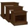 Couchtische 3 Stk. Holzwerkstoff braune Eiche von vidaXL, Couchtisch - Ref: Foro24-816495, Preis: 66,99 €, Rabatt: %