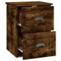 Wall bedside table 2 pcs smoked oak color 41.5x36x53cm by vidaXL, Nightstands - Ref: Foro24-816403, Price: 62,10 €, Discount: %