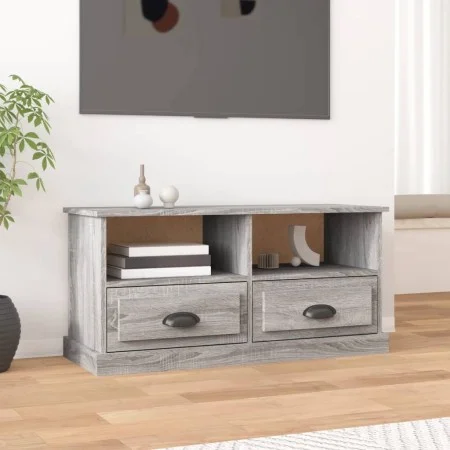 TV-Schrank aus grauem Sonoma-Sperrholz, 93 x 35,5 x 45 cm von vidaXL, TV-Möbel - Ref: Foro24-816470, Preis: 57,96 €, Rabatt: %