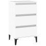 Mesita de noche madera contrachapada blanca 40x35x70 cm de vidaXL, Mesitas de noche - Ref: Foro24-819668, Precio: 64,71 €, De...