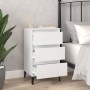 Mesita de noche madera contrachapada blanca 40x35x70 cm de vidaXL, Mesitas de noche - Ref: Foro24-819668, Precio: 64,71 €, De...