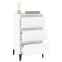 Mesita de noche madera contrachapada blanca 40x35x70 cm de vidaXL, Mesitas de noche - Ref: Foro24-819668, Precio: 64,71 €, De...