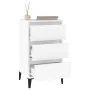 Weißer Nachttisch aus Sperrholz, 40 x 35 x 70 cm von vidaXL, Nachttische - Ref: Foro24-819668, Preis: 63,98 €, Rabatt: %