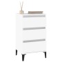 Mesita de noche madera contrachapada blanca 40x35x70 cm de vidaXL, Mesitas de noche - Ref: Foro24-819668, Precio: 64,71 €, De...