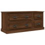 TV stand made of brown oak plywood, 100x35.5x45 cm by vidaXL, TV Furniture - Ref: Foro24-816455, Price: 102,15 €, Discount: %