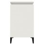 White plywood nightstand 40x35x70 cm by vidaXL, Nightstands - Ref: Foro24-819644, Price: 48,36 €, Discount: %
