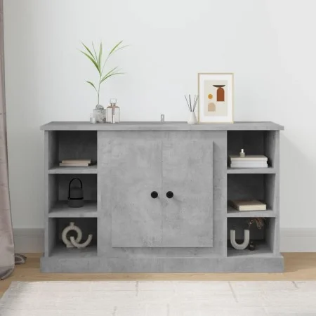 Concrete gray plywood sideboard 100x35.5x60 cm by vidaXL, Sideboards - Ref: Foro24-816444, Price: 102,32 €, Discount: %