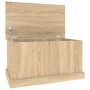 Sonoma oak plywood storage trunk 70x40x38 cm by vidaXL, Storage trunks - Ref: Foro24-816507, Price: 58,87 €, Discount: %