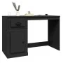 Black plywood desk with drawer 115x50x75 cm by vidaXL, Desks - Ref: Foro24-816473, Price: 96,05 €, Discount: %