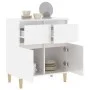 Hochglanzweißes Sperrholz-Sideboard 60x35x70 cm von vidaXL, Sideboards - Ref: Foro24-819678, Preis: 68,12 €, Rabatt: %