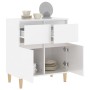Hochglanzweißes Sperrholz-Sideboard 60x35x70 cm von vidaXL, Sideboards - Ref: Foro24-819678, Preis: 69,07 €, Rabatt: %