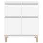 Aparador de madera contrachapada blanco brillante 60x35x70 cm de vidaXL, Aparadores - Ref: Foro24-819678, Precio: 68,99 €