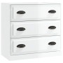 Aparador madera contrachapada blanco brillante 70x35,5x67,5 cm de vidaXL, Aparadores - Ref: Foro24-816226, Precio: 90,58 €, D...