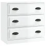 Glossy white plywood sideboard 70x35.5x67.5 cm by vidaXL, Sideboards - Ref: Foro24-816226, Price: 86,91 €, Discount: %