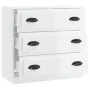 Glossy white plywood sideboard 70x35.5x67.5 cm by vidaXL, Sideboards - Ref: Foro24-816226, Price: 86,91 €, Discount: %