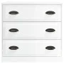 Glossy white plywood sideboard 70x35.5x67.5 cm by vidaXL, Sideboards - Ref: Foro24-816226, Price: 86,91 €, Discount: %