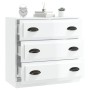Aparador madera contrachapada blanco brillante 70x35,5x67,5 cm de vidaXL, Aparadores - Ref: Foro24-816226, Precio: 90,58 €, D...
