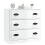 Glossy white plywood sideboard 70x35.5x67.5 cm by vidaXL, Sideboards - Ref: Foro24-816226, Price: 86,91 €, Discount: %