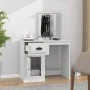 White plywood dressing table with mirror 90x50x132.5 cm by vidaXL, Bedroom Dressers - Ref: Foro24-816760, Price: 84,12 €, Dis...