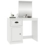 Tocador con espejo madera contrachapada blanco 90x50x132,5 cm de vidaXL, Tocadores para dormitorios - Ref: Foro24-816760, Pre...